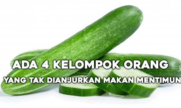 Ada 4 Kelompok Orang yang Tak Dianjurkan Makan Mentimun